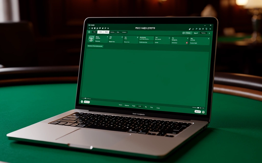 Poker software interface